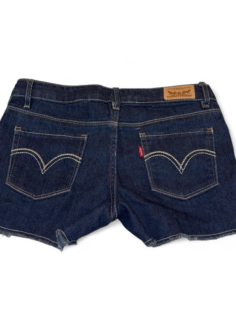 Levi's Dark Blue Denim Cutoff Kids Shorts